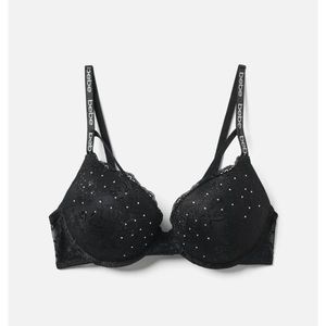 • Bebe Lace Rhinestone Bra